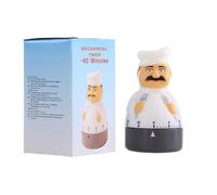 Cuenta regresiva manual de cocina - 60 minutos, temporizador mecánico, reloj de cocción impermeable | Cronómetro analógico de alarma fuerte para huevos, fideos, hornear pasta, preparado