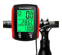 Cuentakilómetros Bicicleta 19 Funciones Velocimetro Bicicletam Cuenta kilometros Bici Inalambrico Inalambrico Velocímetro De Bicicleta con Pantalla Retroiluminada Arranque y Parada Automática