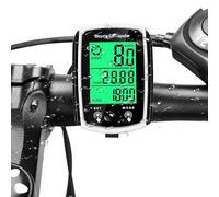 Cuentakilómetros Bicicleta,Velocimetro Bici con 19 Funciones, Ciclocomputador con Cable,Resistente al Agua, Velocímetro para Bicicleta con Pantalla LCD Retroiluminada,con Inicio/Parada Automática