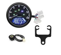 Cuentakilómetros Digital para Motocicleta de 12 V, velocímetro, tacómetro Sensor para Har&Ley para Hon&da para Suzuki Piezas modificadas, Accesorios Odómetro medidor