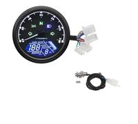 Cuentakilómetros Digital para Motocicleta de 12 V, velocímetro, tacómetro Sensor para Har&Ley para Hon&da para Suzuki Piezas modificadas, Accesorios Odómetro medidor