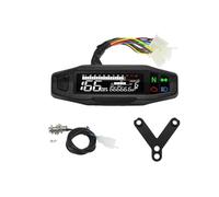 Cuentakilómetros doble motocicleta Velocímetro universal para motocicleta, panel digital, tacómetro, odómetro, medidor de velocidad y RPM para Titan 150