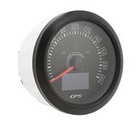 Cuentakilómetros GPS 3 en 1 200MPH 85mm 9-32V Tacómetro con 7 colores de retroiluminación, Antifog Universal Waterproof Speed Meter Gauge for Boat Car Truck Motorcycle Marine (Esfera negra Cubierta