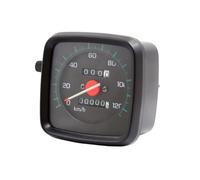 Cuentakilómetros Moto Velocímetro y odómetro para motocicleta, 12 V CC, doble odómetro y tacómetro, indicador de grupo, apto para motocicletas EN Velocímetro digital(B)