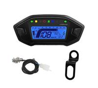 Cuentakilómetros para Moto Velocímetro Digital Universal para Motocicleta, Tacómetro, Tablero De Instrumentos De 10 000 RPM, Medidor De Panel, Odómetro Doble, Tacómetro