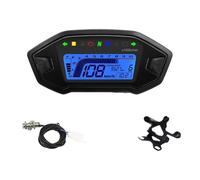 Cuentakilómetros para Moto Velocímetro Digital Universal para Motocicleta, Tacómetro, Tablero De Instrumentos De 10 000 RPM, Medidor De Panel, Odómetro Doble, Tacómetro
