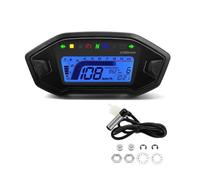 Cuentakilómetros Salpicadero Velocímetro Digital Universal para Motocicleta, Tacómetro, Tablero De Instrumentos, Medidor De Panel De Instrumentos De 10000 RPM, Pantalla LED para 1,2,4 Cilindros