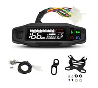 Cuentakilómetros Salpicadero Velocímetro Universal para Tablero Digital De Motocicleta, KM/H, con Luz De Señal De Giro, Voltímetro, Medidor De Aceite, Tacómetro, Medidores De Tacómetro