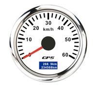 CuentakilóMetros Velocímetro Digital GPS De 52MM, Odómetro Antena, Retroiluminación 7 Colores, Universal Para Accesorios Yate Motocicleta 12V Y 24V