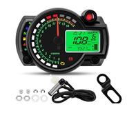 Cuentakilómetros velocímetro Tablero De Instrumentos para Motocicleta, Odómetro Digital Universal para Motocicleta, Velocímetro, Instrumento Ajustable, Odómetro Máximo De 299 KM/H(GaugeXASensorXZ)
