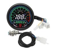 CuentakilóMetros Velocímetro Universal Para Motocicleta, Medidores Digitales Para Tablero Para GN125, 0~12000 RPM, Kmh/mph, Pantalla De Alarma, Indicador Marcha