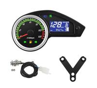 Cuentakilómetros velocímetro Velocímetro Digital para Motocicleta, Tacómetro, Odómetro, Instrumento para Tablero De Moto, Pantalla De Engranaje De Velocidad para Motocicleta De 12V(with Y Bracket)