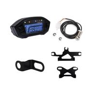 Cuentakilómetros velocímetro Velocímetro Digital Universal para Motocicleta, Velocímetro 13000rpm para Vehículo De Motor para Odómetro De para 2-4 Cilindros, Odómetro(Sensor and ZSbracket)