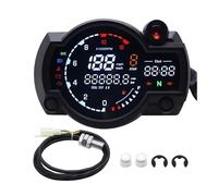 Cuentakilómetros velocímetro Velocímetro Digital Universal para Tablero De Motocicleta, Odómetro para RX2N Instrumento Ajustable MAX 299 KM/H(with Sensor)