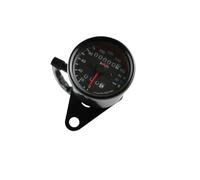 Cuentakilómetros velocímetro Velocímetro Universal Negro para Motocicleta, Doble Odómetro, Indicador De Velocidad Digital para con Luz