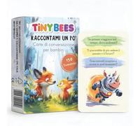 Cuéntame un poco: cartas de conversación para niños 5+, 50 cartas ilustradas con 150 preguntas en italiano, juego educativo emocional para padres e hijos