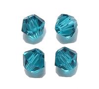 Cuentas AAA de cristal bicono 2 3 4 6 8 mm Cuentas espaciadoras de vidrio facetado multicolor para hacer joyas Accesorios de bricolaje Venta al por mayor-agujero azul, 6 mm 45 piezas