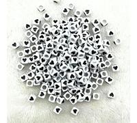 Cuentas acrílicas, 100 Uds. Cuentas de letras del alfabeto Multicolor, 7x4,0mm, 6x6mm, for hacer joyería DIY(75)