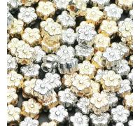 Cuentas acrílicas, 100 Uds. Cuentas espaciadoras acrílicas de 6mm Multicolor for fabricación joyería DIY pulsera collar(Mixed)