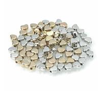 Cuentas acrílicas, 100 Uds. Cuentas espaciadoras CCB de estrella 4-6mm, oro y plata for fabricación joyería DIY(5)