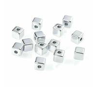 Cuentas acrílicas, 100 Uds. Cuentas espaciadoras CCB de estrella 4-6mm, oro y plata for fabricación joyería DIY(21)