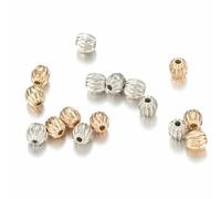 Cuentas acrílicas, 100 Uds. Cuentas espaciadoras CCB de estrella 4-6mm, oro y plata for fabricación joyería DIY(35)