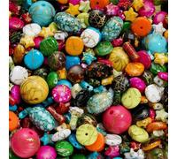 Cuentas acrílicas, 20g 2-45mm Multicolor Acrílico Perlas Sueltas Hallazgos de Joyería(10)