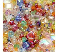 Cuentas acrílicas, 20g 2-45mm Multicolor Acrílico Perlas Sueltas Hallazgos de Joyería(24)