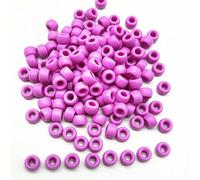 Cuentas acrílicas, 50 Uds. Cuentas espaciadoras acrílicas de 8x6mm Multicolor for fabricación joyería DIY(31)
