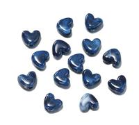 Cuentas acrílicas, 50 Uds. Cuentas espaciadoras de piedra imitación corazón acrílico 8mm Multicolor for hacer joyería DIY(Dark blue)