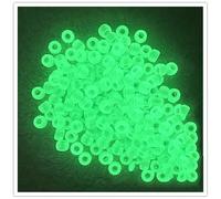 Cuentas acrílicas, 50 Uds. Cuentas espaciadoras luminosas que brillan en la oscuridad, 8x6mm, Multicolor, for accesorios de joyería DIY(89)