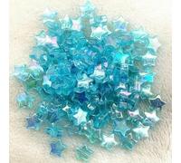 Cuentas acrílicas, 50 Uds. Cuentas espaciadoras sueltas acrílicas de estrella cinco puntas Multicolor 11mm for hacer joyería DIY(9)