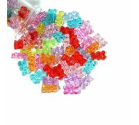Cuentas acrílicas, Cuentas acrílicas de osito goma for hacer joyas, 10-50 piezas, multicolor, 16 mm/18 mm, dije(16mm (50pcs))