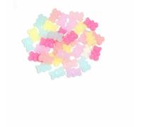 Cuentas acrílicas, Cuentas acrílicas de osito goma for hacer joyas, 10-50 piezas, multicolor, 16 mm/18 mm, dije(Solid color (50pcs))