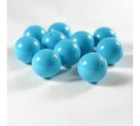 Cuentas acrílicas, Cuentas acrílicas redondas espaciadoras sueltas multicolor de 6 a 14 mm for joyería DIY(Lake blue,10mm 50pcs)