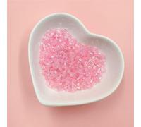 Cuentas acrílicas, Cuentas de tubo vidrio Multicolor, 2mm, 1000 Uds. for accesorios costura artesanal y joyería DIY(Pink)