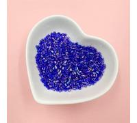 Cuentas acrílicas, Cuentas de tubo vidrio Multicolor, 2mm, 1000 Uds. for accesorios costura artesanal y joyería DIY(Dark Blue)