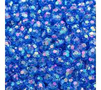 Cuentas acrílicas, Cuentas espaciadoras ovaladas facetadas de acrílico, paquete 6 mm, 100 for fabricación joyas(Style 3)