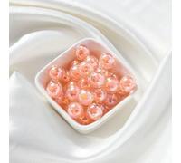 Cuentas acrílicas, Cuentas sueltas acrílicas redondas for hacer joyas DIY, multicolor, 8-15mm, 30-50 Uds(AB color Rose,12mmx50pcs)