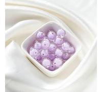 Cuentas acrílicas, Cuentas sueltas acrílicas redondas for hacer joyas DIY, multicolor, 8-15mm, 30-50 Uds(Transparent Purple,12mmx50pcs)