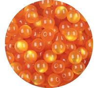 Cuentas acrílicas, Cuentas sueltas redondas de ojo gato resina, Multicolor, 8mm/10mm, paquete 30-50 Uds. for joyería DIY(Orange Yellow,10mmout 30Pcs)