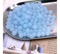 Cuentas acrílicas transparentes de gelatina, sueltas y espaciadas, de 6-8-10-12-14 mm, para hacer joyas, collares y pulseras, 10-8 mm (50 unidades)