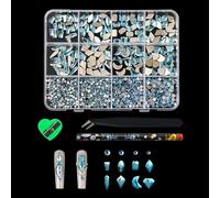 Cuentas artísticas con parte trasera plana, colores vibrantes para diseños de uñas 3D impresionantes y decoraciones de uñas, cuentas de color plano