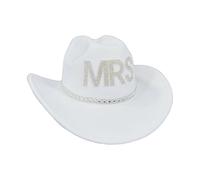 Cuentas cuadradas unisex de vacuno en T y sustancia suave percibida para fiestas, sombrero de cristal, Señora de lana, talla única