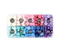 Cuentas de cera 380 piezas coloridas con caja de almacenamiento para sellar con cera tarjetas de sellos sobres cartas invitaciones de boda embalaje decoración proyectos artesanales (Colorful