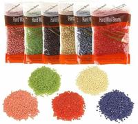 Cuentas de cera dura, 4 granos de cera dura indolora de 100 g con 10 aplicadores, cuentas de cera profesionales para pecho, piernas, depilación indolora, cejas, axilas, bikini, espalda, regalos de