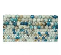 Cuentas de citrino, ópalo, jade y ónix facetadas naturales, de 2, 3 y 4 mm, para hacer joyas, accesorios de pulsera, piedras mixtas, 3,0 m (aprox. 110 unidades)