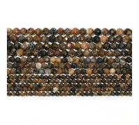 Cuentas de citrino, ópalo, jade y ónix facetadas naturales, de 2, 3 y 4 mm, para hacer joyas, accesorios de pulsera DIY, oolita, 3,0 m (aprox. 110 unidades)