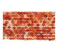 Cuentas de citrino, ópalo, jade y ónix facetadas naturales, de 2, 3 y 4 mm, redondas y minerales para hacer joyas, accesorios de pulsera DIY, sardonio, 3,0 m (aprox. 110 unidades)