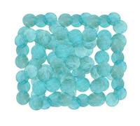 Cuentas de concha | 5 cm DIY con agujeros - Discos de conchas de pared con agujeros | para campanillas de viento, guirnalda, joyería, hogar, oficina, vacaciones, boda